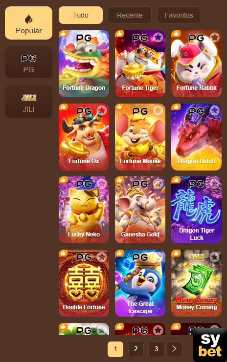 sybet.com - descobrir os melhores jogos online